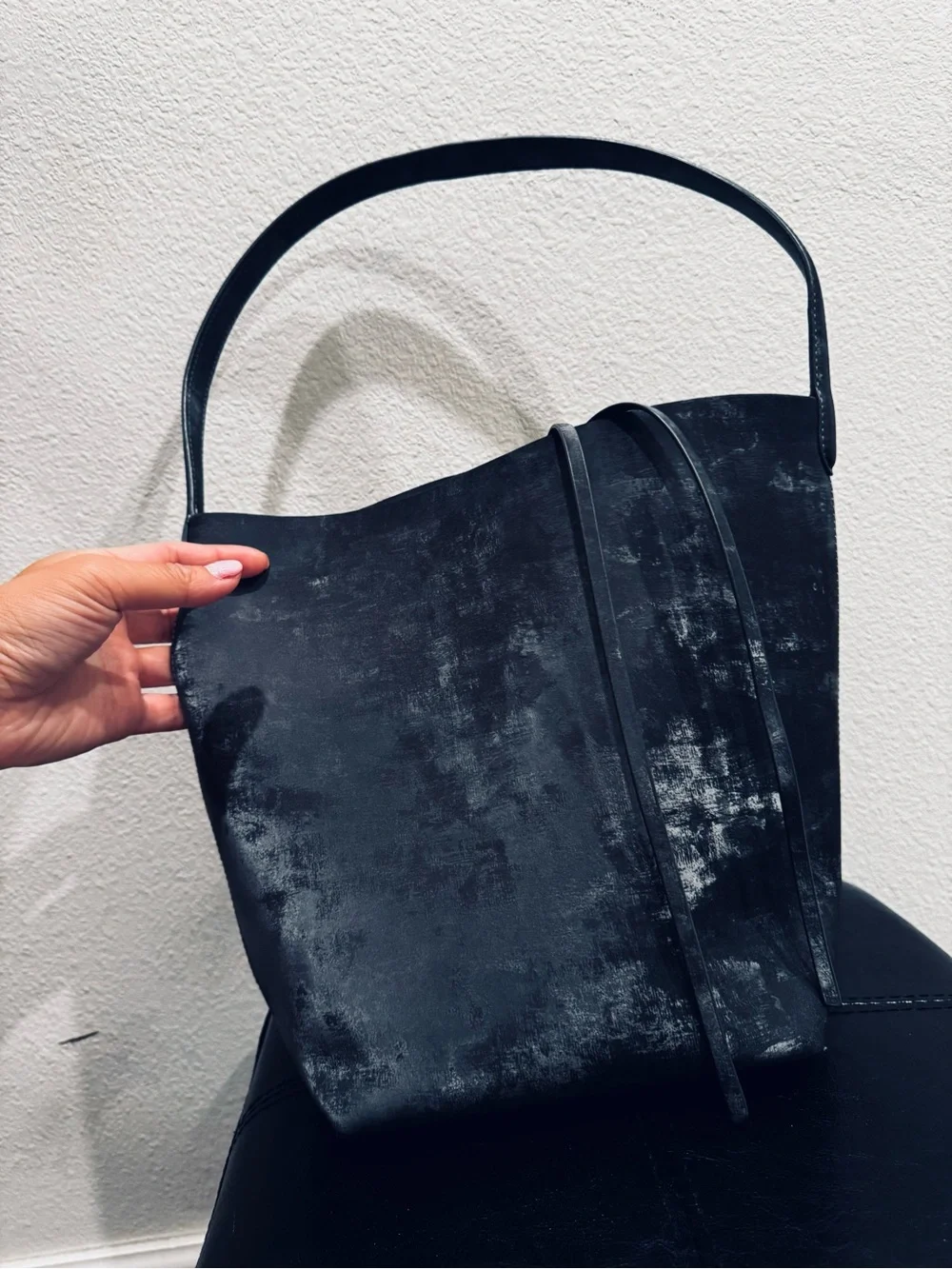 Silver Velvet Tote Basket - Home Accents